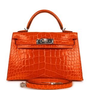 Hermes Kelly mini croco
